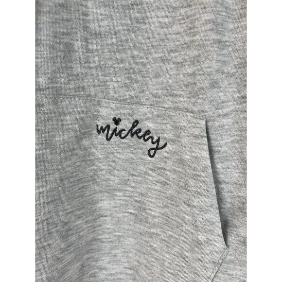 Disney Mickey Women’s Gray Hoodie Sweatshirt Dress Size Small (4/6) - Picture 4 of 15